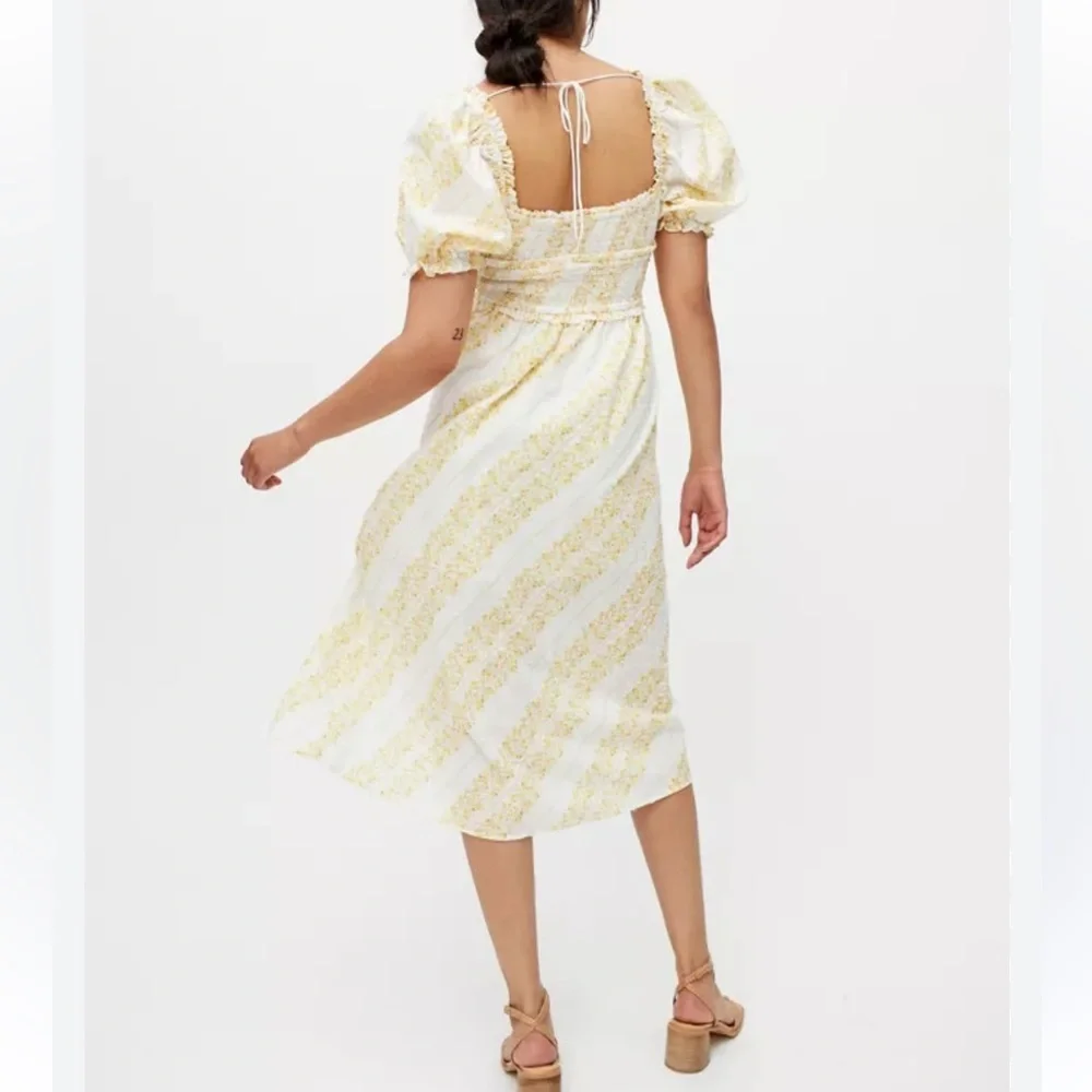 For Love & Lemons Lucie Smocked Midi Dress - Picture 4 of 11